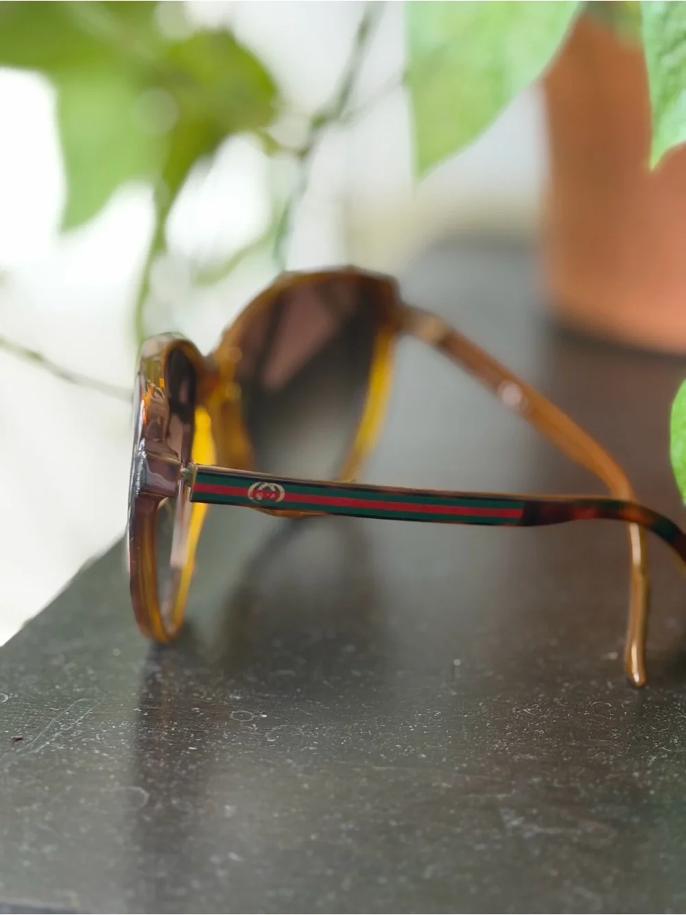 GUCCI authentic Women's Oversized Brown Gradient Sunglasses
